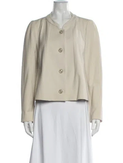 Pre-owned Armani Collezioni 2014 Blazer In Neutrals
