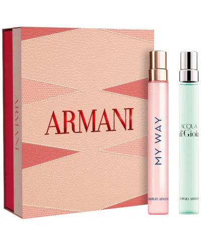 Armani Collezioni 2-pc. My Way And Acqua Di Gioia Eau De Parfum Spray Gift Set In Transparent