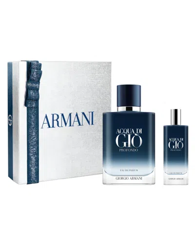 Armani Collezioni 2-piece Acqua Di Gio Profondo Eau De Parfum Gift Set In Blue