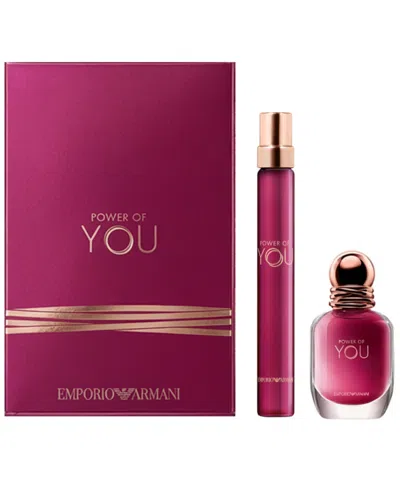 Armani Collezioni 2-piece Power Of You Eau De Parfum Spray Mini Duo Gift Set In Transparent