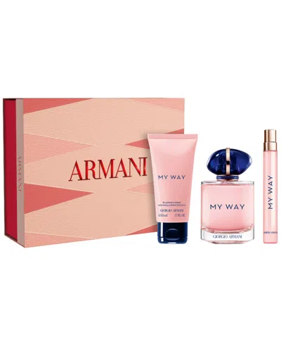 Armani Collezioni 3-pc. My Way Eau De Parfum And Body Lotion Mothers Day Fragrance Gift Set In Transparent