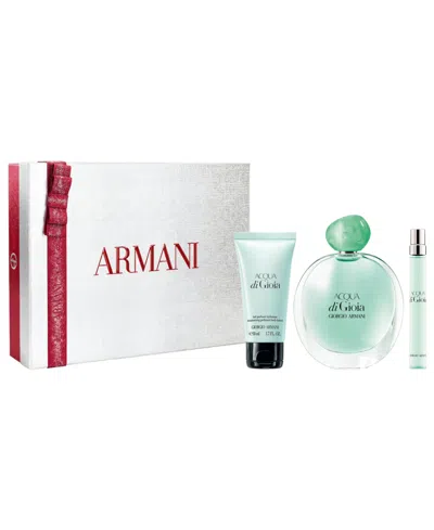 Armani Collezioni 3-piece Acqua Di Gioia Parfum Gift Set In No Color