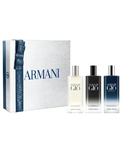 Armani Collezioni 3-piece Men's Acqua Di Gio Discovery Fragrance Holiday Gift Set In No Color