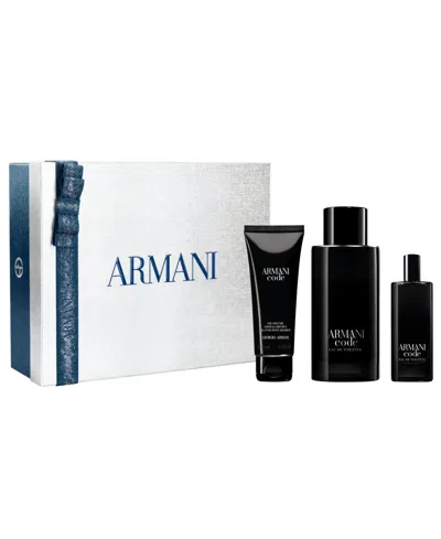 Armani Collezioni 3-piece Men's Armani Code Eau De Toiletteâ Fragrance Holiday Gift Set In No Color