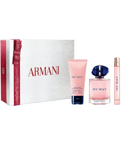 Armani Collezioni 3-piece My Way Eau De Parfum Holiday Gift Set In Transparent