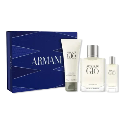 Armani Collezioni Acqua Di Gio Eau De Toilette & Shower Gel Gift Set In Transparent