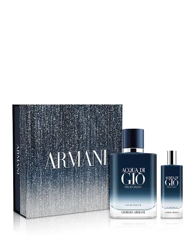 Armani Collezioni Acqua Di Gio Profondo Eau De Parfum Gift Set In Blue