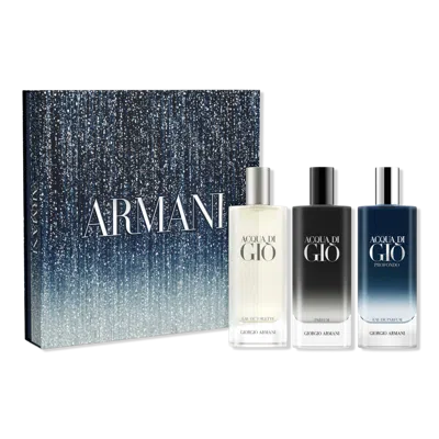 Armani Collezioni Acqua Di Gio Trio Holiday Gift Set In Multi