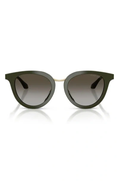 Armani Collezioni Armani 49mm Round Sunglasses In Gray