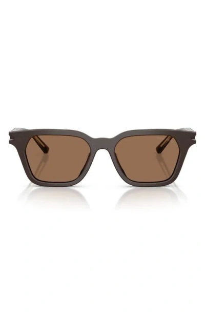 Armani Collezioni Armani 52mm Square Sunglasses In Brown