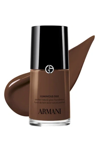 Armani Collezioni Armani Beauty Luminous Silk Natural Glow Blurring Foundation With 24-hour Wear In Brown