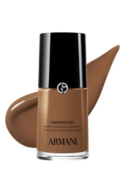 Armani Collezioni Armani Beauty Luminous Silk Natural Glow Blurring Foundation With 24-hour Wear In Brown