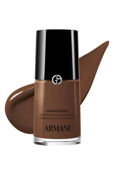 Armani Collezioni Armani Beauty Luminous Silk Natural Glow Blurring Foundation With 24-hour Wear In Brown