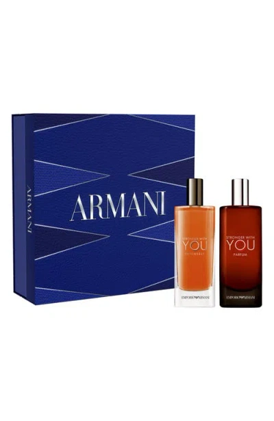 Armani Collezioni Armani Beauty Stronger With You Intensely Eau De Parfum Gift Set In Multi