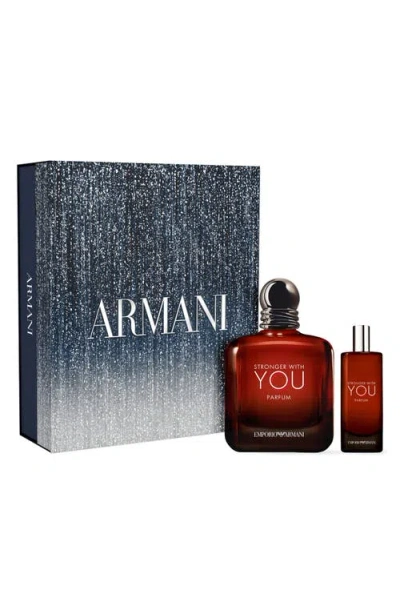 Armani Collezioni Armani Beauty Stronger With You Parfum Set In Transparent