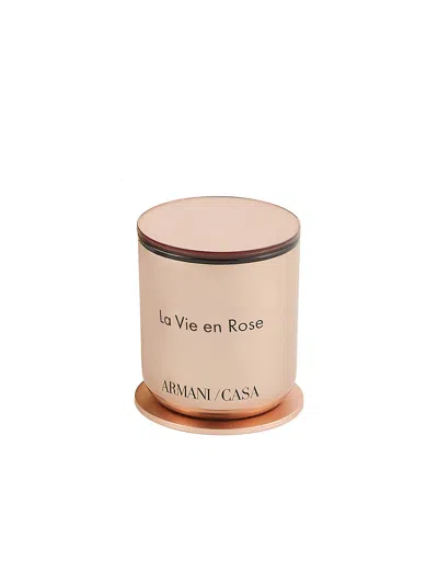 Armani Collezioni Armani Casa Pegaso La Vie En Rose Candle In Brown