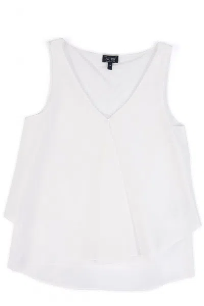 Armani Collezioni Armani Jeans Women's Sleeveless Top In White
