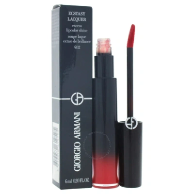 Armani Collezioni Armani Ladies Ecstasy Lacquer Excess Lipcolor Shine - # 402 Red-to-go Liquid Lip Gloss 0.2 oz Makeup