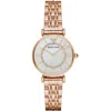 Armani Collezioni Armani Rose Gold Steel Women's Watch In Gold