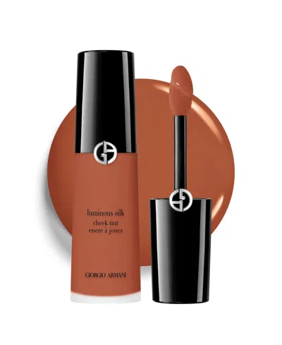 Armani Collezioni Beauty Luminous Silk Cheek Tint In New 13 Brick Brown