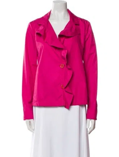Pre-owned Armani Collezioni Biker Jacket In Pink