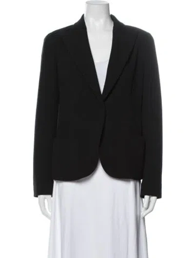 Pre-owned Armani Collezioni Blazer In Black