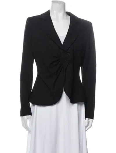 Pre-owned Armani Collezioni Blazer In Black