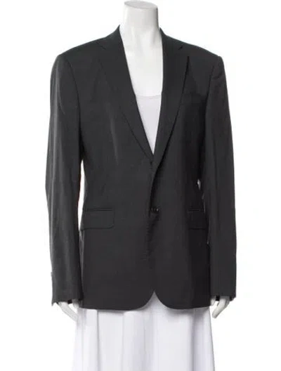 Pre-owned Armani Collezioni Blazer In Gray