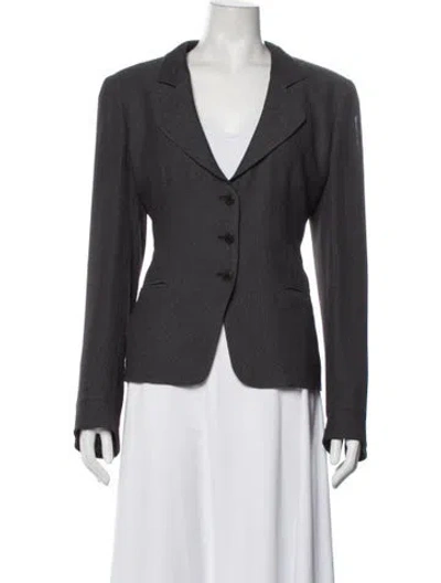 Pre-owned Armani Collezioni Blazer In Grey