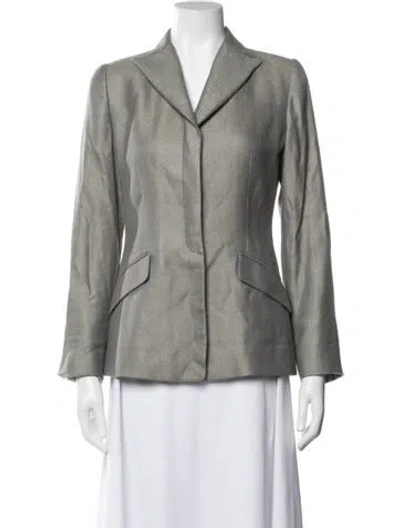 Pre-owned Armani Collezioni Blazer In Grey