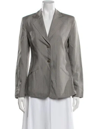 Pre-owned Armani Collezioni Blazer In Neutral