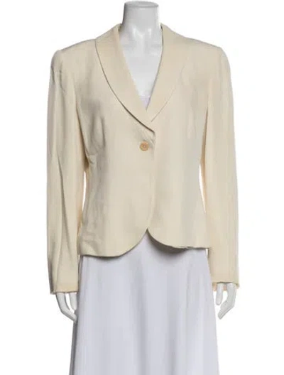 Pre-owned Armani Collezioni Blazer In Neutral