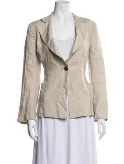 Pre-owned Armani Collezioni Blazer In Neutrals