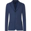 Armani Collezioni Blue Jacket For Boy With Logo In Blue