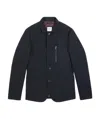 Armani Collezioni Button Casual Jacket In Black