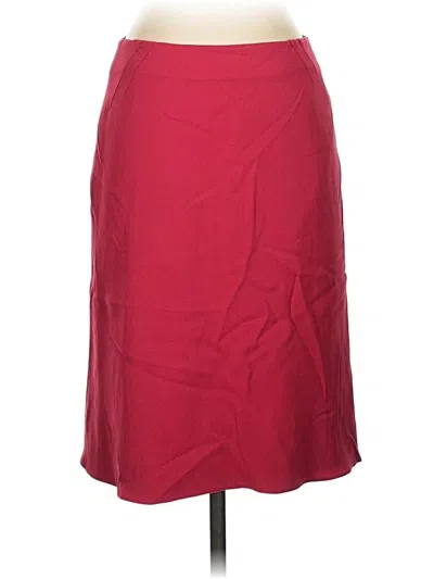 Pre-owned Armani Collezioni Casual Skirt In Burgundy