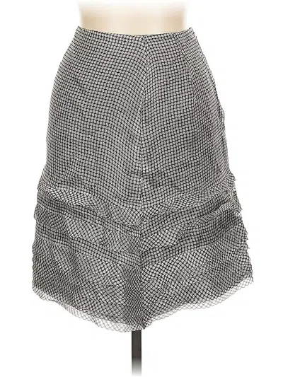 Pre-owned Armani Collezioni Casual Skirt In Silver