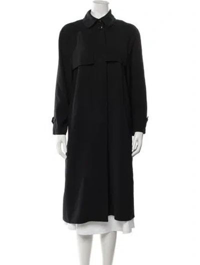 Pre-owned Armani Collezioni Coat In Black
