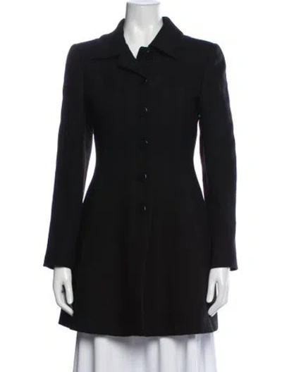 Pre-owned Armani Collezioni Coat In Black