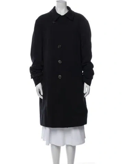 Pre-owned Armani Collezioni Coat In Blue