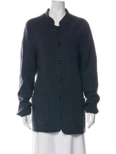 Pre-owned Armani Collezioni Coat In Blue
