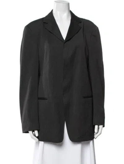 Pre-owned Armani Collezioni Coat In Grey