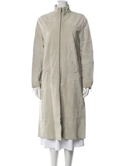 Pre-owned Armani Collezioni Coat In Neutrals