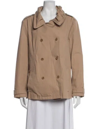 Pre-owned Armani Collezioni Coat In Neutrals