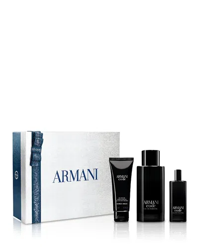 Armani Collezioni Code Eau De Toilette Gift Set In Black