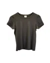 Armani Collezioni Collezioni Short-sleeve T-shirt In Olive Green Viscose In Green