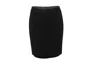 Armani Collezioni Collezioni Textured Pencil Skirt In Black Polyester In Black