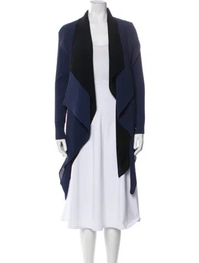 Pre-owned Armani Collezioni Colorblock Pattern Jacket In Blue