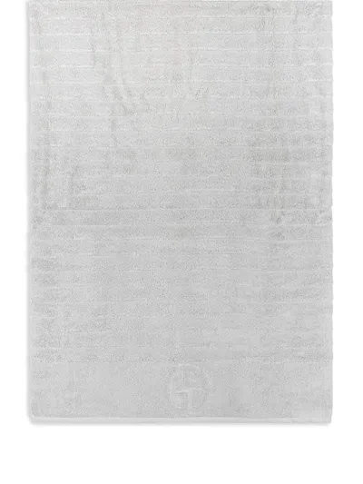 Armani Collezioni Cotton Bath Towel In Grey