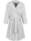 Armani Collezioni Cotton Bathrobe In Grey